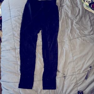 Black thick leggings